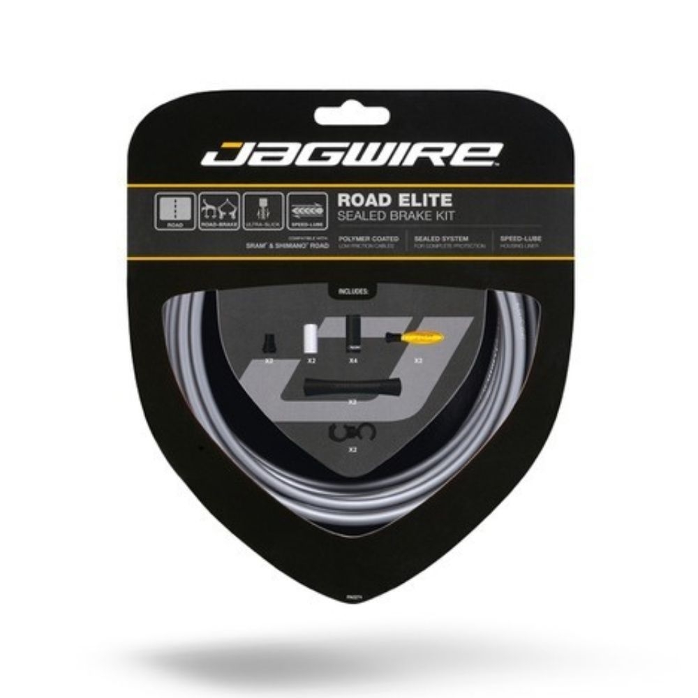 Jagwire Ganasce Freni Elite Road Pro - Pattini Freno Per Bicicletta Da Strada, Compatibili Campagnolo Pre-2006, Nero